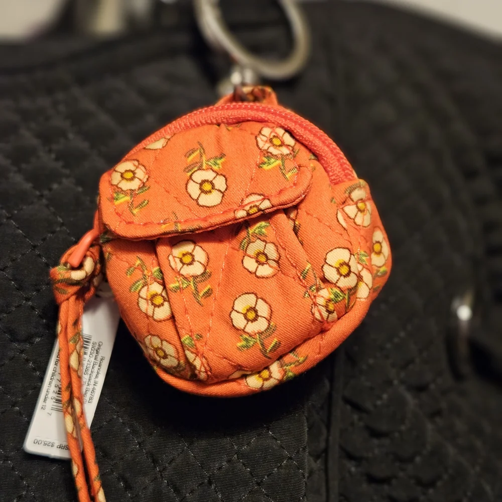 #624 Vera Bradley Multicolor Floral Bag Charms, Varies Color